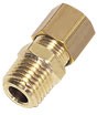 0105 14 17, LF3000 Series Straight Threaded Adaptor, R 3/8 Male to Push In 14 mm, Threaded-to-Tube Connection Style