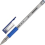 Ручка шариковая неавтомат. Beifa АА999 0,5мм синий с рез.манж.Китай