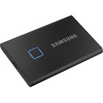 "1.8" 500GB Samsung T7 Touch Black External SSD MU-PC500K/WW USB 3.2 Gen 2 ...