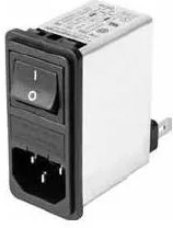Фото 1/2 FN282B-6-06, Power Entry Module Filtered M 3 POS 250VAC 6A Switch/Fuse ST 1 Port