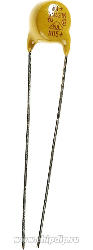 JVR05N431K65PU5, (350VDC/275VAC 5mm), Варистор 275Vac/350Vdc