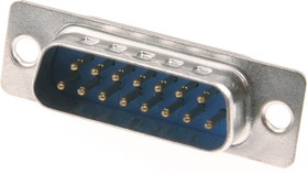 Фото 1/2 DS1033-15 MUN8SS (DB-15M), Вилка D-SUB 15 pin на кабель (пайка)