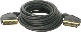Фото 1/2 411-055, Шнур Scart-Scart 21pin 5.0м