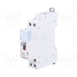 412544, Контактор 2-полюсный установочный, 230ВAC, 25А, NO x2, DIN