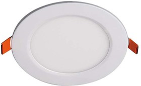 Фото 1/5 Светильник светодиодный ультратонкий встраив. PPL-R 6Вт 6500К IP40 WH d120мм круглый Jazzway 4895205008489