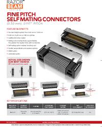 Samtec Razor Beam Applications LSEM-150-03.0- L-DV-A-N-K-TR, Board to Board & Mezzanine Connectors 0. ...