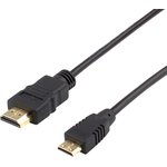 AT6155, Кабель HDMI A/C 5 m (HDMI = miniHDMI, 2 феррита, блистер)