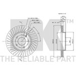 203346, 203346NK_диск тормозной передний!\ MB W168 1.4-1.7CDi 97