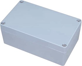 Фото 1/6 Корпус ACD XG387 Корпус ACD Metal case IP65, 200*120*80mm, металлический, 3 отверстия (28 + 28 + 23мм) с резиновыми заглушками, цвет серебри