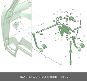 396295372001000, ВЫКЛЮЧАТЕЛЬ СИГНАЛА ТОРМОЖЕНИЯ, 396295-3720010