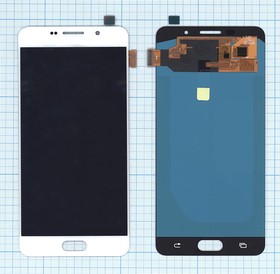 Дисплей (экран) в сборе с тачскрином для Samsung Galaxy A7 (2016) SM-A710F белый (OLED)