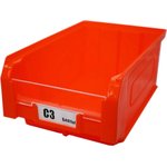 Ящик пластиковый 9,4л красный C3-R