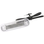 FT-045 B LED, Фонарь габаритный LED 12-30B белый с эл проводом 05м, Universal