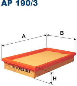 Фото 1/2 AP 190/3, AP 190/3_фильтр воздушный!\ Subaru Justy III G3X 1.3i,Suzuki Ignis 1.3i/1.5i/Wagon 1.3i 03