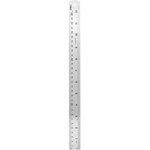 Измерительный и разметочный инструмент Deli Линейка стальная Deli DL8030Y 300мм ...