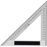 Измерительный и разметочный инструмент Deli Треугольная линейка стальная Deli ...