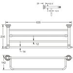 Полка для полотенца металлическая RG1108