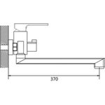 Смеситель для ванны с изливом 35 см S8222T