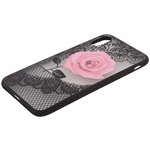 Чехол "LP" для iPhone X/Xs Роза розовая (европакет)