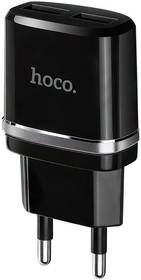 Фото 1/2 Зарядное устройство HOCO C12 Smart 2xUSB, 2.4А (черный)