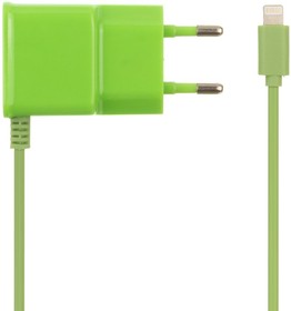Фото 1/5 Зарядное устройство "LP" 2.1 А для Apple Lightning 8-pin (коробка/зеленое)
