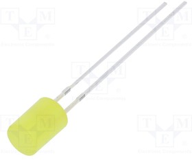 OSY5PA5GE4B, LED; 5mm; yellow; 330?500mcd; 140°; Front: flat; 2.1?2.6V; 78mW