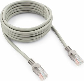 Photo 1/10 Cablexpert Patch cord UTP PP12-3M cat.5, 3m, cast, stranded (grey)