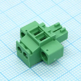 15EDGKAM-3.5- 02P-14-100A(H), Разъемный клеммный блок. Серия 15EDGKАM-3.5, 2 контакта