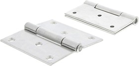 Фото 1/2 Stainless Steel Butt Hinge, Screw Fixing, 80mm x 80mm x 2.5mm