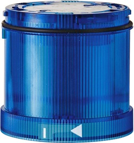 644.510.75, KS71 Series Blue Blinking Effect Flashing Light Element, 24 V, LED Bulb, AC/DC