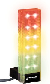 690.320.55, VarioSIGN Series Green, Red, Yellow Signal Tower, 3 Lights, 24 V