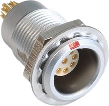 PPCEGG0B06CLL, Circular Connector, 6 Contacts, Push-Pull, Socket, Female, IP50, X Series