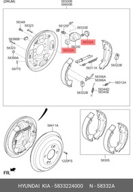 Пыльник вилки сцепления HYUNDAI/KIA 5833224000