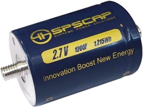 Ионистор SPSCAP 1200Ф 2,7В, выводы (терминалы): резьбовое соединение, серия CDCL1200C0-0002R7STZ
