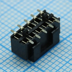 DS1026-09-2X5S8BSSRS, (PBD2-10S), гнездо на плату 2 ряда по 5 контактов шаг 2мм smd