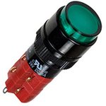 D16LAR1-2ABJG, кнопка с фикс. 250В/5А, LED подсветка 12В