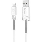 USB кабель HOCO X24 Pisces Lightning 8-pin, 1м, TPE (белый)