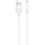 USB кабель HOCO X1 Rapid MicroUSB, 2м, PVC (белый)