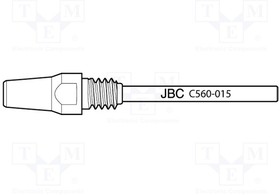 C560015, Наконечник для демонтажных паяльников, 5,2x3мм