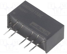 NMH0515SC, Isolated DC/DC Converters - Through Hole 2W 5-15V SIP DUAL DC/DC