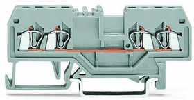 4-проводная проходная клемма 1,5 mm² цвет черный