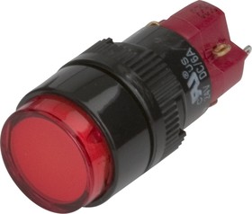 Фото 1/2 D16LMR1-1ab0R (без лампы), Кнопка без фиксации 250В/5А