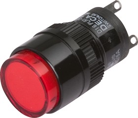 Фото 1/2 D16PLR1-000KR, Индикатор красный, LED подсветка 24VDC