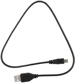 Фото 1/4 Кабель USB 2.0 - Mini USB, М/М, 0.5 м, Гарнизон, чер, GCC-USB2-AM5P-0.5M