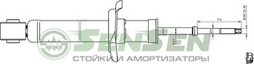 32120104 АМОРТИЗАТОР ЗАД NIS ALMERA CLASSIC/N16 01-