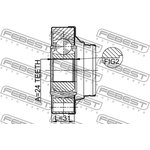 0111-JZX110R, Шрус внутренний задний 24x101.7