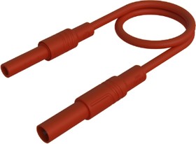 934045101, Test Lead, Nickel-Plated Brass, 500mm, Red