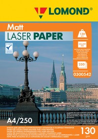 Фото 1/5 Бумага Lomond Ultra DS Matt CLC 0300542 A4/130г/м2/250л./белый матовое/матовое для лазерной печати
