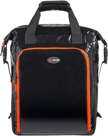 Фото 1/10 ADCB011, Сумка изотермическая-рюкзак 19л 31х39х16см черно-оранжевая AIRLINE