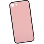 Чехол "LP" для iPhone SE 2/8/7 "Glass Case" (розовое стекло/коробка)